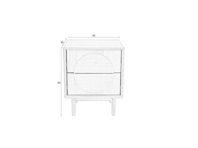 Zuiver groove nachtkastje - afbeelding 5 van  6