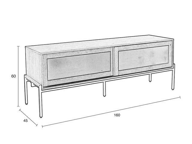 Zuiver hardy tv meubel - afbeelding 8 van  13