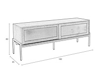 Zuiver hardy tv meubel - afbeelding 8 van  13