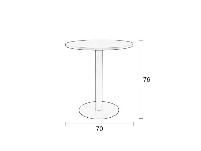 Zuiver metsu bijzettafel - afbeelding 3 van  5