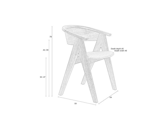 Zuiver ndsm eetkamerstoel (4x) - afbeelding 3 van  10