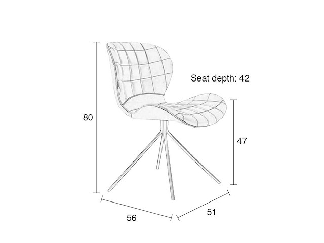 Zuiver omg eetkamerstoel (4x) - afbeelding 1 van  6