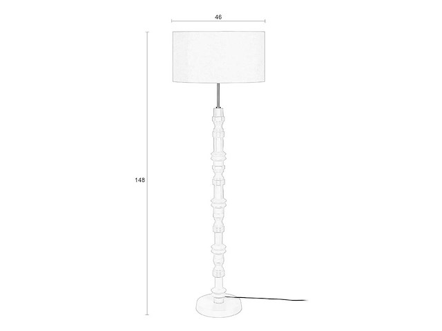 Zuiver totem smooth terra vloerlamp - afbeelding 4 van  4