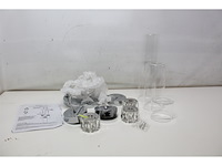 Zuma line gem hanglamp 3x g9 zilver metaal & glas - afbeelding 2 van  3