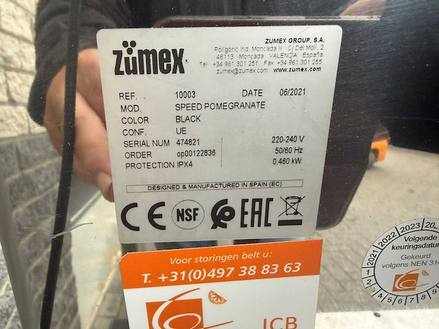 Zumex - 2021 - speed pomegranate - granaatappelpers - afbeelding 6 van  6