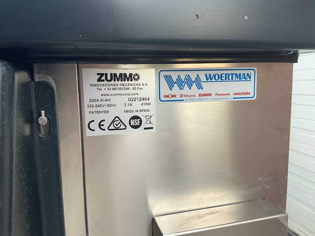 Zummo z40a sinaasappelpersmachine - 2024 - afbeelding 10 van  10