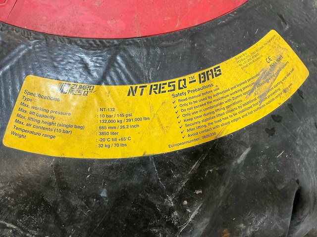 Zumro resq nt-132 hefkussen - afbeelding 7 van  7