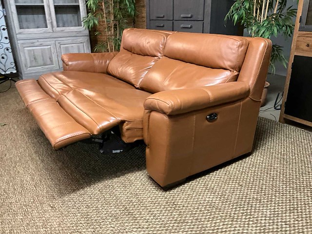 Zurich leren elektrisch bankstel - afbeelding 5 van  18