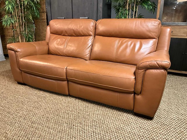 Zurich leren elektrisch bankstel - afbeelding 1 van  18