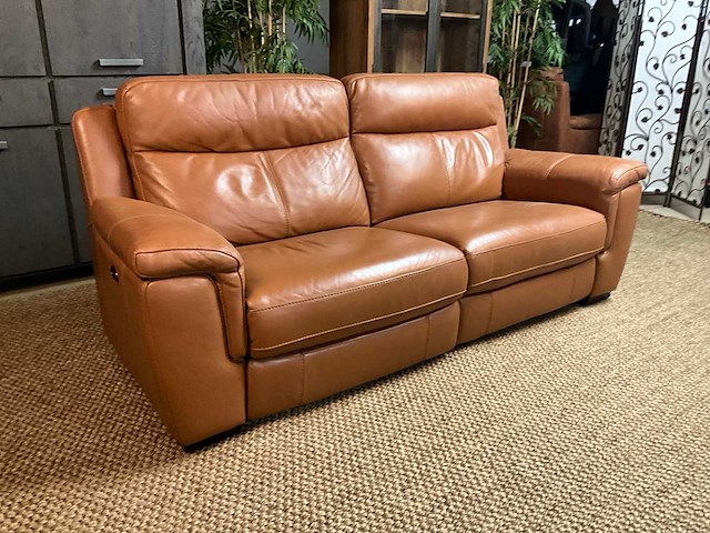 Zurich leren elektrisch bankstel - afbeelding 17 van  18