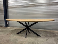 Zurich ovale eiken eetkamertafel - afbeelding 3 van  9