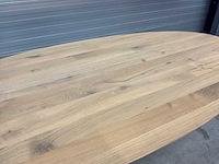 Zurich ovale eiken eetkamertafel - afbeelding 5 van  9