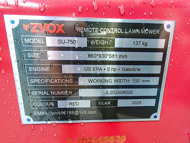 Zvox - su-750 - grasmaaier - afbeelding 2 van  18