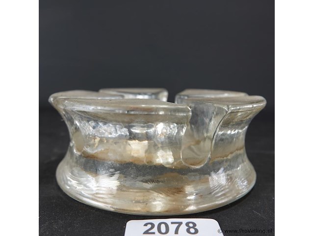 Zwaar dikglazen waxinelichthouder - afbeelding 2 van  5