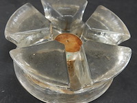 Zwaar dikglazen waxinelichthouder - afbeelding 3 van  5