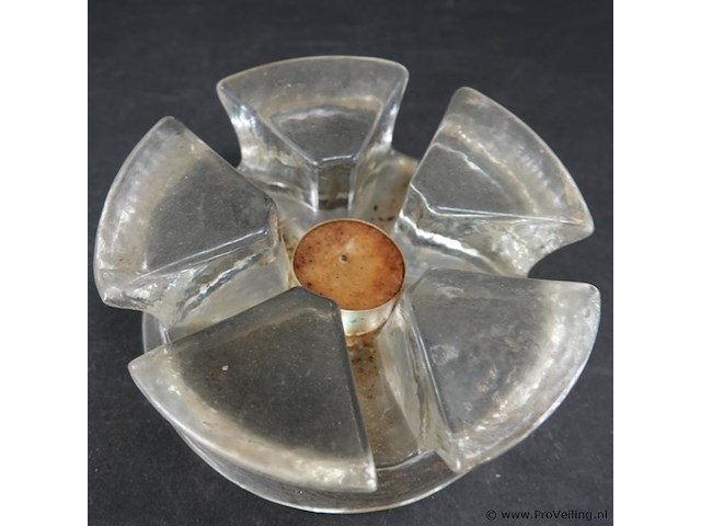 Zwaar dikglazen waxinelichthouder - afbeelding 4 van  5