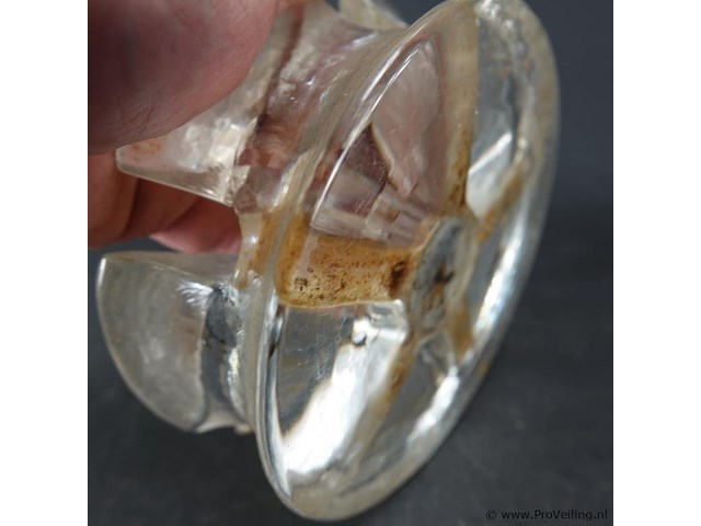 Zwaar dikglazen waxinelichthouder - afbeelding 5 van  5