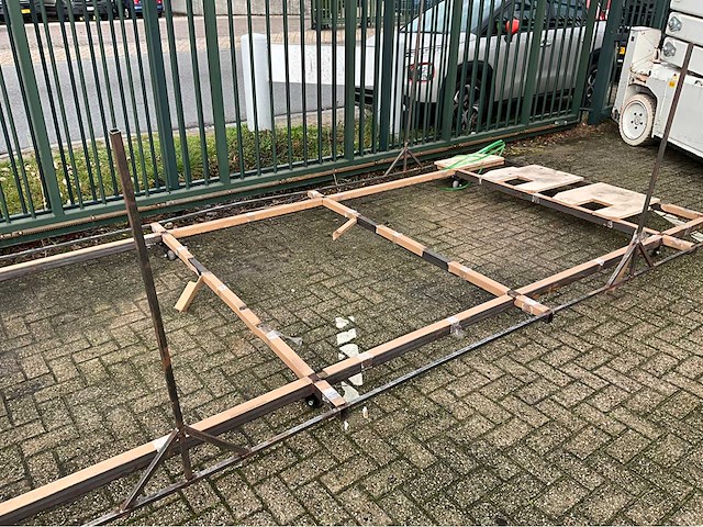 Zwaar ijzer transport frame op wielen - 5000kg bj 2025 - afbeelding 4 van  6