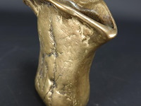 Zware antieke pot met gedreven decor - afbeelding 2 van  5