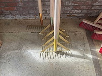 Zware asfalt hark 14 tans tuingereedschap accessoire (5x) - afbeelding 2 van  2