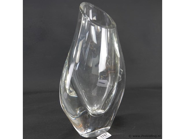 Zware dikglazen designvaas - afbeelding 1 van  5