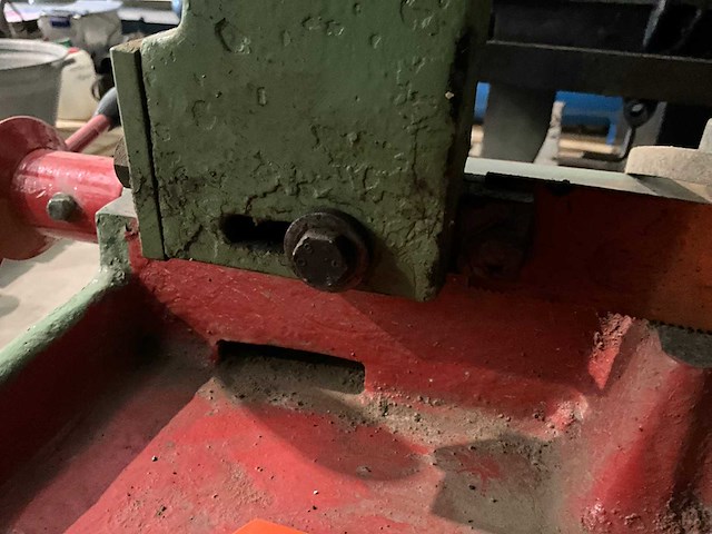 Zware horizontale beugelzaagmachine, met nieuwe zaag blad - afbeelding 6 van  7