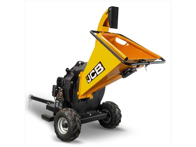 Zware houtversnipperaar, in krat jcb, geel/zwart - afbeelding 1 van  7