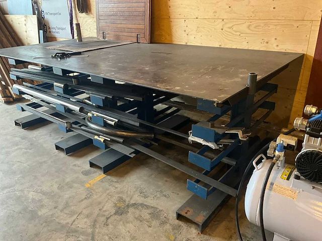 Zware metalen - met geïntegreerde opslagrekken voor metaalprofielen - lastafel - afbeelding 5 van  12