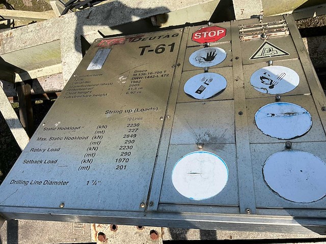 Zware platform gas & olie landboortoren t-61 - afbeelding 24 van  72