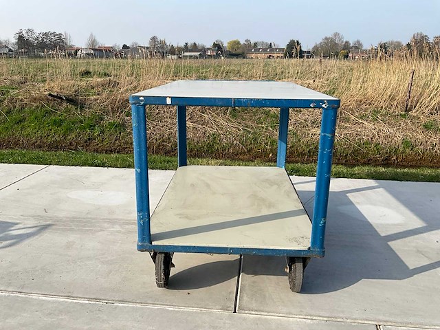 Zware tweelaagse trolley - afbeelding 4 van  5