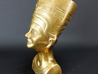Zware vergulde buste nefertiti - afbeelding 2 van  5