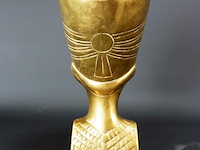 Zware vergulde buste nefertiti - afbeelding 4 van  5