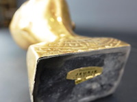 Zware vergulde buste nefertiti - afbeelding 5 van  5