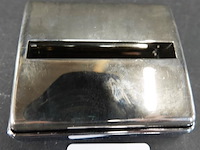 Zware verzilverde sigaretten roller - afbeelding 2 van  5