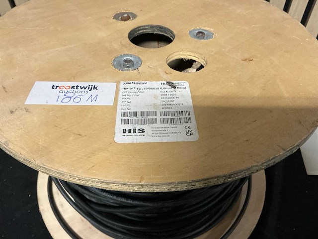 Zwart 6mm solar kabel 186m - afbeelding 2 van  2