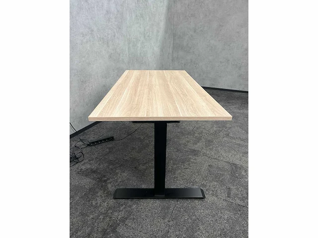 Zwart elektrisch zit-sta bureau 160x80 - afbeelding 6 van  10