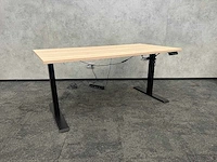 Zwart elektrisch zit-sta bureau 160x80