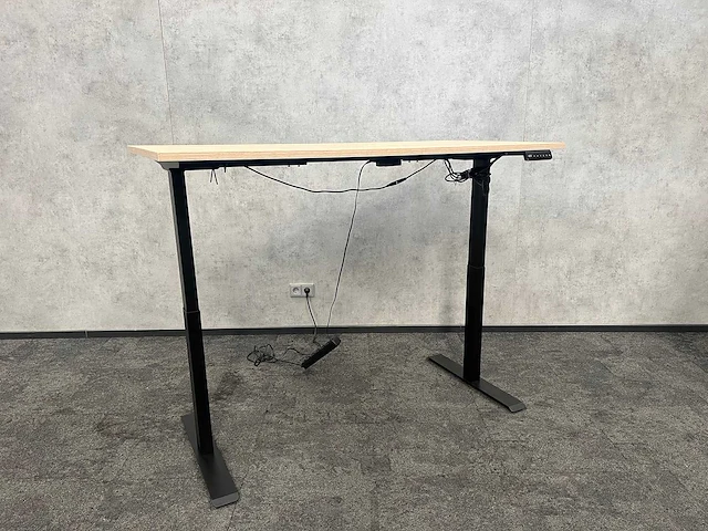 Zwart elektrisch zit-sta bureau 160x80 - afbeelding 3 van  10
