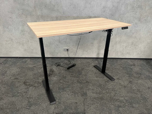 Zwart elektrisch zit-sta bureau 160x80 - afbeelding 5 van  10