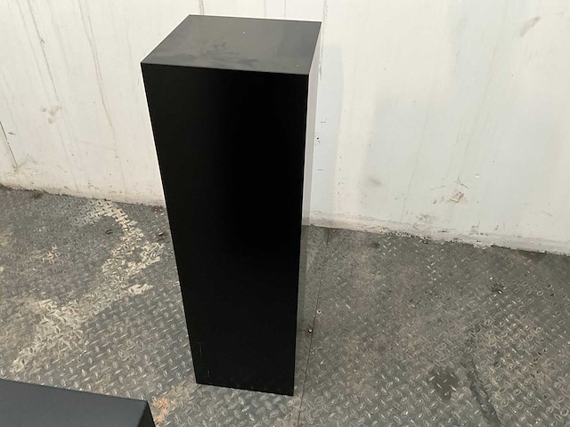 Zwart gelakte sokkel/zuil/pilaar (7x) - afbeelding 5 van  36
