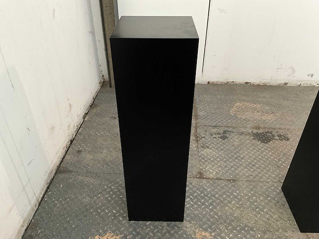 Zwart gelakte sokkel/zuil/pilaar (7x) - afbeelding 6 van  36