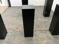 Zwart gelakte sokkel/zuil/pilaar (7x) - afbeelding 17 van  36