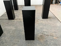 Zwart gelakte sokkel/zuil/pilaar (7x) - afbeelding 22 van  36