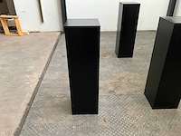 Zwart gelakte sokkel/zuil/pilaar (7x) - afbeelding 12 van  36