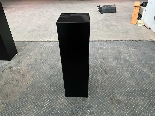 Zwart gelakte sokkel/zuil/pilaar (7x) - afbeelding 24 van  36