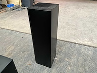 Zwart gelakte sokkel/zuil/pilaar (7x) - afbeelding 32 van  36