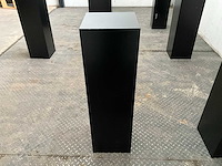 Zwart gelakte sokkel/zuil/pilaar (7x) - afbeelding 34 van  36