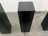Zwart gelakte sokkel/zuil/pilaar (7x) - afbeelding 6 van  25