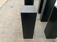 Zwart gelakte sokkel/zuil/pilaar (7x) - afbeelding 13 van  25
