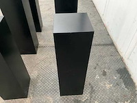 Zwart gelakte sokkel/zuil/pilaar (7x) - afbeelding 17 van  25